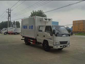 国五江铃双排座3.4米冷藏车